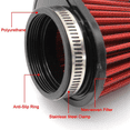 thumbnail image 5 of 4Pcs Universal Round Tapered Car Motorcycle Air Filter 51mm 2 Inch Intake Filter-Red, 5 of 5