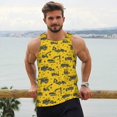 thumbnail image 6 of Pofeuu Vintage Excavator Print Men's Workout Tank Tops Sleeveless Muscle Gym Shirt Quick Dry-Medium, 6 of 7