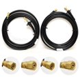 thumbnail image 3 of UFLEX Hydraulic OB-BHBR Hose Kit with Pre-Crimped Brass Fittings, Bulkhead Fittings and Bend Restrictors on Both Ends, 2pk, 3 of 5