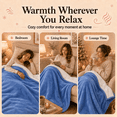 thumbnail image 4 of PYROEPLEEA Heated Electric Blanket Twin 62 x 84 in, Flannel Sherpa, 6 Heat Settings, 1-12 Hour Auto Off, Machine Washable for Bed or Couch-Dusty Blue, 4 of 8