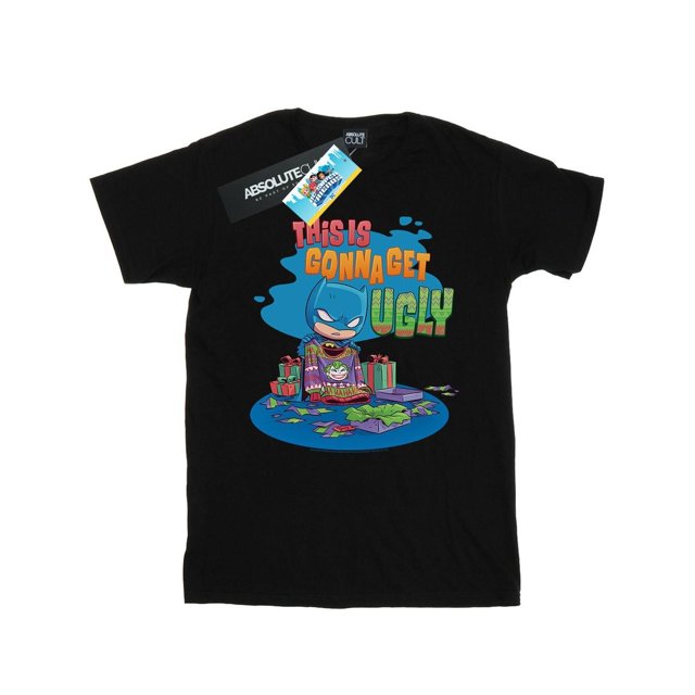 DC Comics Mens Super Friends Batman Joker Ugly Christmas Sweaters T-Shirt