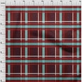 thumbnail image 3 of oneOone Viscose Jersey Maroon Fabric Madras Check Sewing Craft Projects Fabric Prints By Yard 60 Inch Wide, 3 of 5