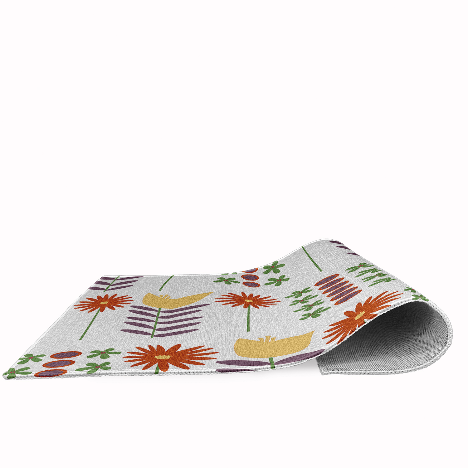 18" x 30" Simply Daisy Daisy May's Garden Scandinavian Chenille Area Rug, White