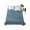 Blue, variant on Queen Flat Sheet Only Minimalist Navy Blue Grid Soft Microfiber Cooling Bedding Sheets Turquoise Linen Textured Flat Bed Sheet for Hotel,Home Decor