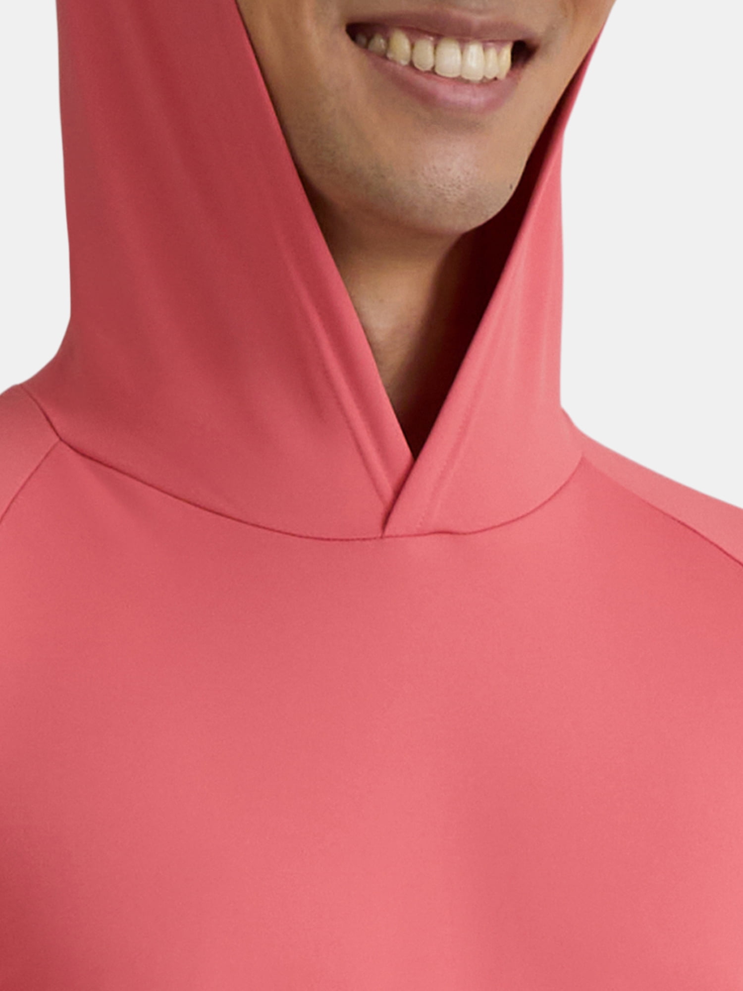 George Men's and Big Men's Hooded Sun Shirt with Long Sleeves, UPF 50+, Sizes S-3XL