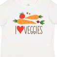 thumbnail image 4 of Inktastic I Love Heart Veggies Vegetables Healthy Food Boys or Girls Toddler T-Shirt, 4 of 5
