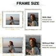 thumbnail image 5 of decorUhome 11x14 Matted to 8x10 Picture Frame, Photo Frame for Gallery Wall or Tabletop Display, Distressed White, 5 of 8
