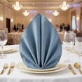 thumbnail image 2 of REGALWOVEN 12 Pack Cloth Napkins, Cotton Washable Table Dinner Napkins for Restaurant, Weddings, Events, and Parties Hazy blue 18x18inch, 2 of 6