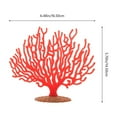 thumbnail image 2 of LABELEPH Fish Tank Decoration Coral Shape Plastic Red For Friends Christmas 2Pcs 6.5X5.7X1.1In, 2 of 8