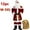 Wine red 12pcs, variant on Men's Santa Claus Costume 12PCS. Velvet Adult Deluxe Santa Suit -M