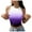 White, variant on Tank Tops for Women Camisole Gradient Racerback Crew Neck Summer Casual Basic Slim Fit Top Shirt Clothes