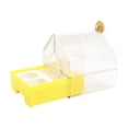 thumbnail image 1 of Baño colgante para pájaros con comedero, bañera para pájaros, jaula, accesorio para casa, cuenco para periquitos, cotorras, pájaros pequeños y Amarillo, 1 of 8