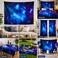 thumbnail image 3 of Galaxy Tapestry Universe Space Tapestry Mysterious Nebula Stars Wall Tapestry for Home（M,51.2" × 59.1"）, 3 of 5