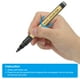 thumbnail image 5 of Uxcell Marcadores Metálicos, 3 Paquete de Marcadores de Pintura de Punta Media, Marcadores de Color, Negro, 5 of 7