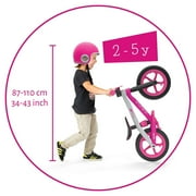 Chillafish Bmxie 2 Lightweight Balance Bike, for Kids 2 to 5 Years, 12 Airless Tires, Pink