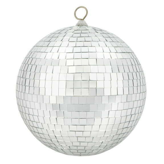 8" Silver Disco Ball by Celebrate It – Large Mirror Ball for Party Décor - Dance Floors - Events & Indoor Celebrations