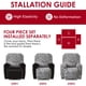 thumbnail image 2 of Dznils Funda para Sillón Reclinable Estampada Funda Elástica para Sofá Reclinable de Poliéster, Gris Negro, 2 of 10