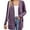 Z1-Purple, variant on Women's Lightweight Cardigan Sweaters Open Front Long Sleeve Casual Brushed Knit Long Cardigans with Pockets, Black Size L