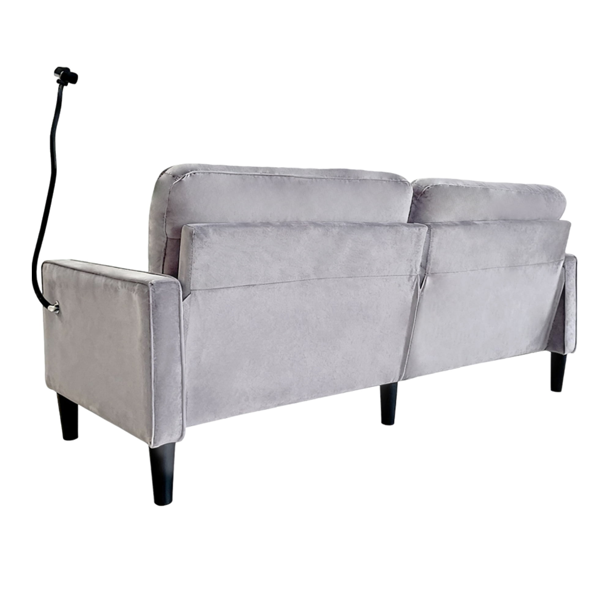 Jopath 78" Modern Loveseat Sofa for Living Room,2-Seat Comfy Linen Sofa Couch with Removable Cover,Easy Assembly for Living Room,Small Spaces,Gray