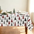 thumbnail image 6 of Antqov Christmas Table Cloth 55x70" Rectangle Winter Holiday Christmas Tablecloth Waterproof Table Cover for Party Picnic Dinner Home Decor, 6 of 6