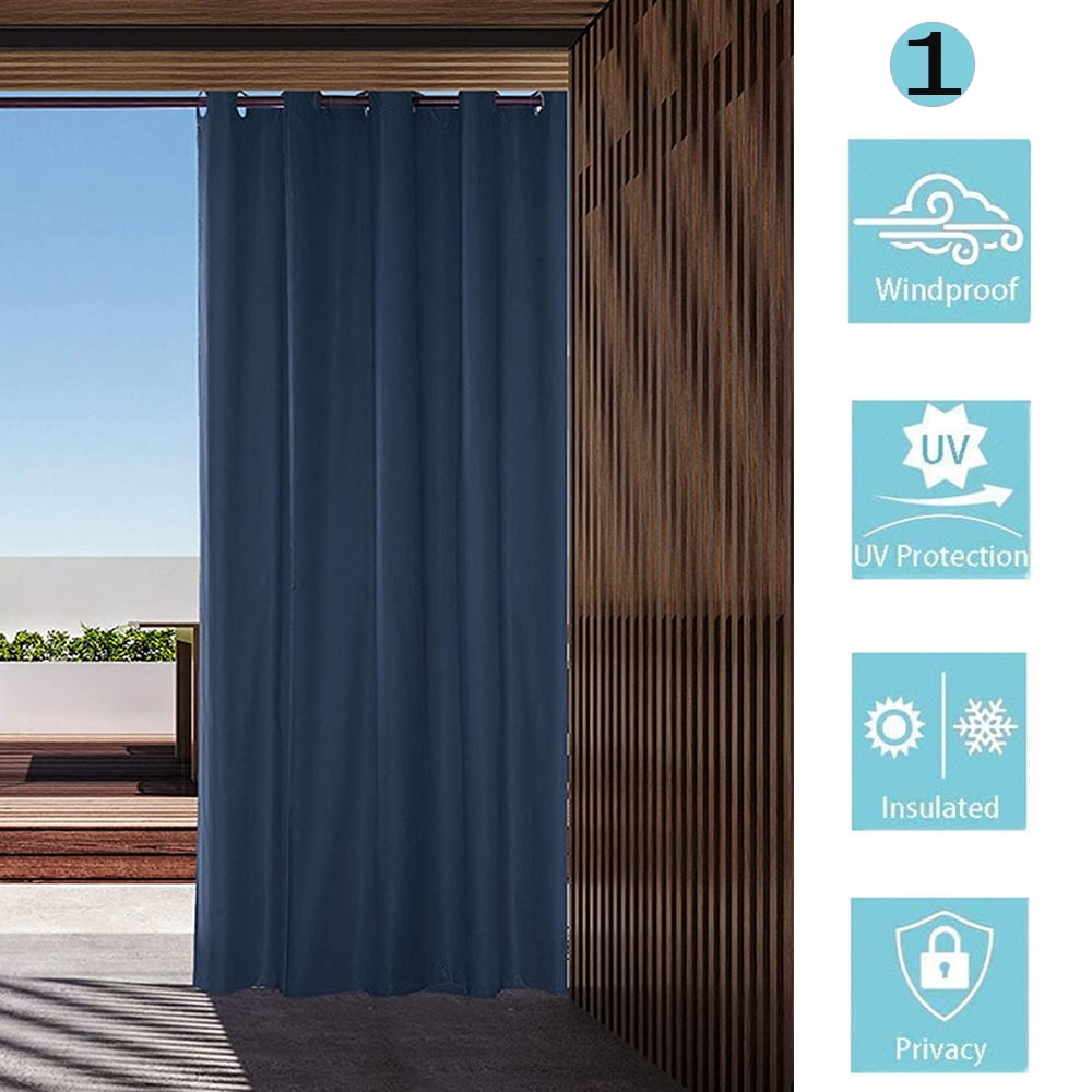 CJC Extra Wide Outdoor Blackout Curtain Waterproof and Windproof