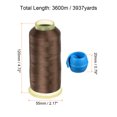 thumbnail image 2 of Unique Bargains Polyester Embroidery Thread Thread Spools Savers Kit, Dark Brown Blue, 2 of 6