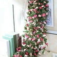 thumbnail image 4 of Mouliraty Fall Garland, Artificial Rose Vines Artificial Flowers Suitable for Home Wedding Thanksgiving Decoration Vines Flowers, Pink, 4 of 6
