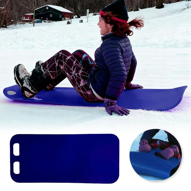 Tapis Volant Flexible Universel d'Hiver, Traîneau Roulant Portable Léger pour Sports Extérieurs