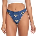 thumbnail image 1 of Fotbe Raccoon blue point Tanga Sin Costuras para Mujer con Estampado – Panties Invisibles, Transpirables y Cómodos para Uso Diario-X-Small, 1 of 6