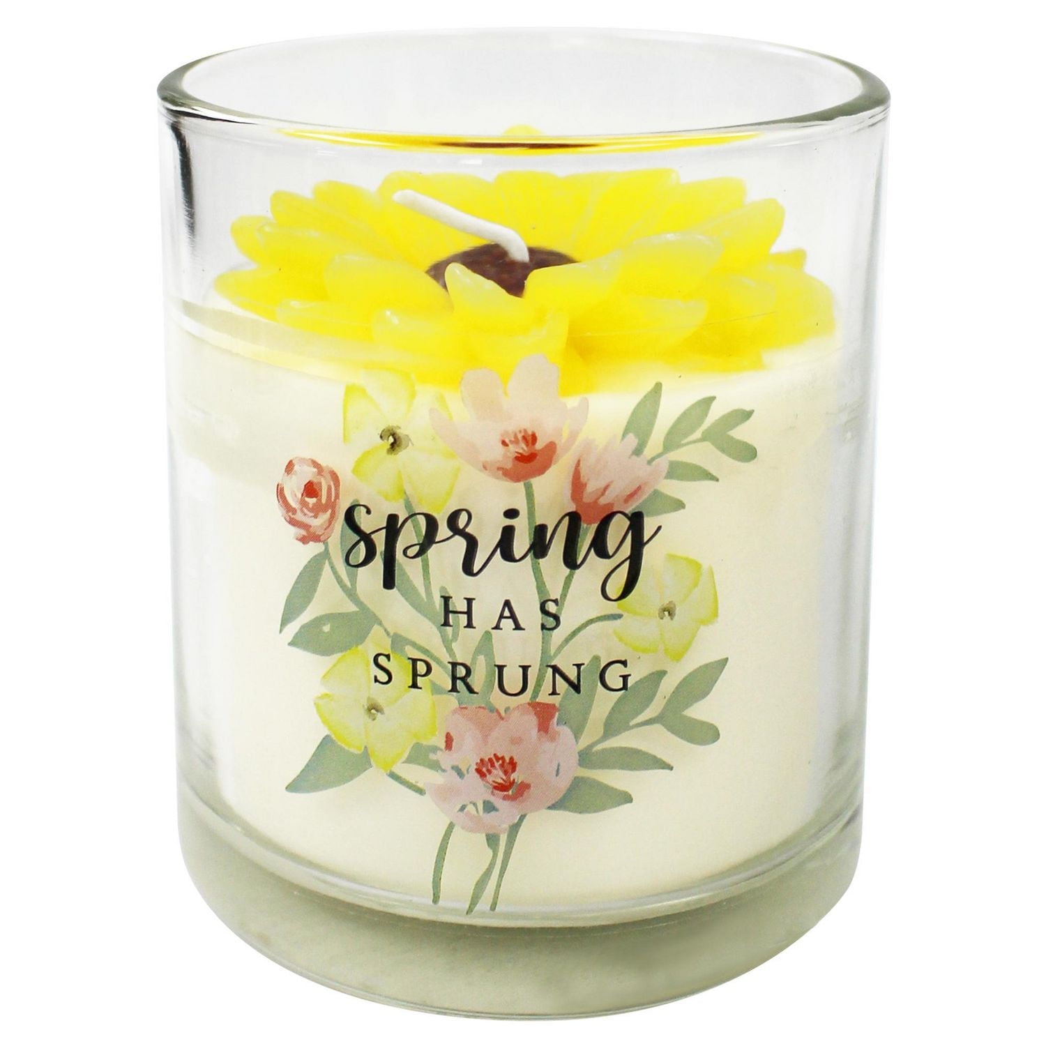 7oz Bougie parfumée au fleur en verre - Fleur D’Ananas