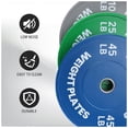 thumbnail image 4 of Bingirl High - Quality 45LB Blue Rubber Bumper Plate with Printed Lettering, 4 of 6