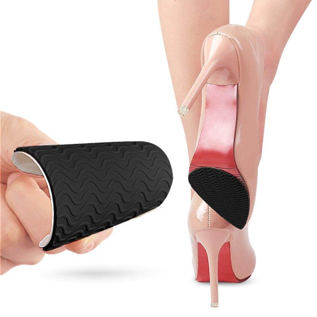 Maoww Non Slip Shoe Pads Self Adhesive Rubber for High Heels Tip Head Apricot
