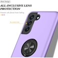 thumbnail image 3 of Case for Samsung Galaxy S21 FE, Light Shockproof Protective Cover with Built-in Magnetic Rotating Holder Kickstand Stand Compatible for Samsung Samsung Galaxy S21 FE (Purple), 3 of 14