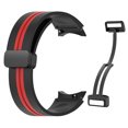 thumbnail image 1 of Correa de reloj de silicona para Samsung Galaxy Watch5/5 Pro/4/4 Classic (negro rojo) WDOplteas Para estrenar, 1 of 9
