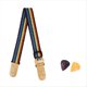 thumbnail image 1 of Correa de Guitarra Correa de Guitarra Ajustable con Soporte para Púas Guitarra Eléctrica Acústica Correa de Bajo Hombrera Ensanchada, 1 of 5