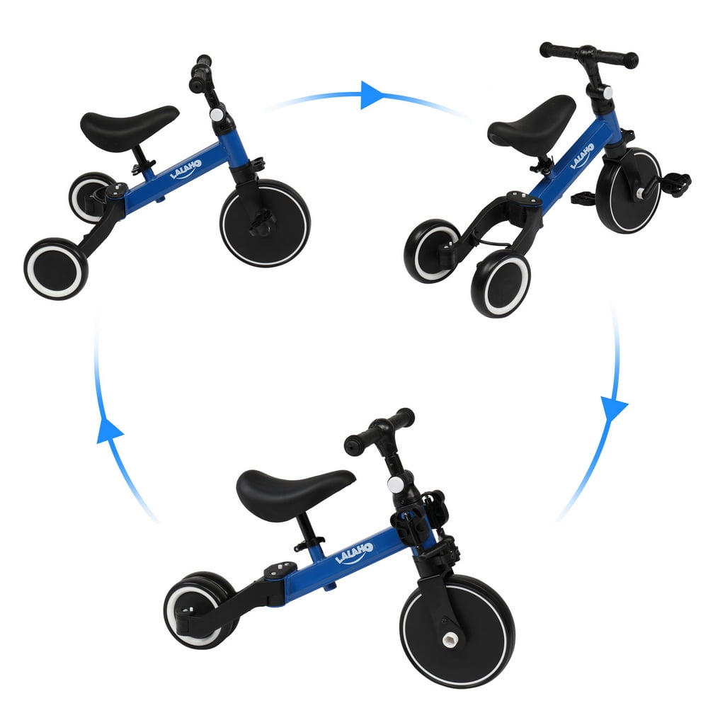 3 in 1 Kids Tricycles, Toddler Baby Bike with Adjustable Seat Height and Removable Pedal 3 in 1 Kids Tricycles, Toddler Baby Bike with Adjustable Seat Height and Removable Pedal