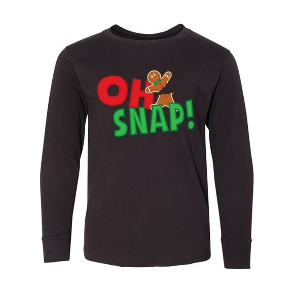 Inktastic Oh Snap Long Sleeve Youth T-Shirt