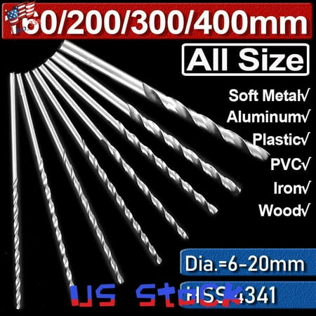 

For Metal Drilling ALL SIZE HSS Extra Long High Speed Steel Twist Drill Bits