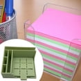 thumbnail image 6 of Sticky Note Dispenser Notepad Organizer Stencil Set ABS Material for Students Office Desktop Use, 6 of 9