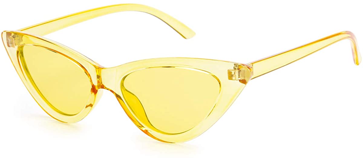 Retro Vintage Narrow Cat Eye Sunglasses,Women Trendy Cateye Sunglasses - image 1 of 5