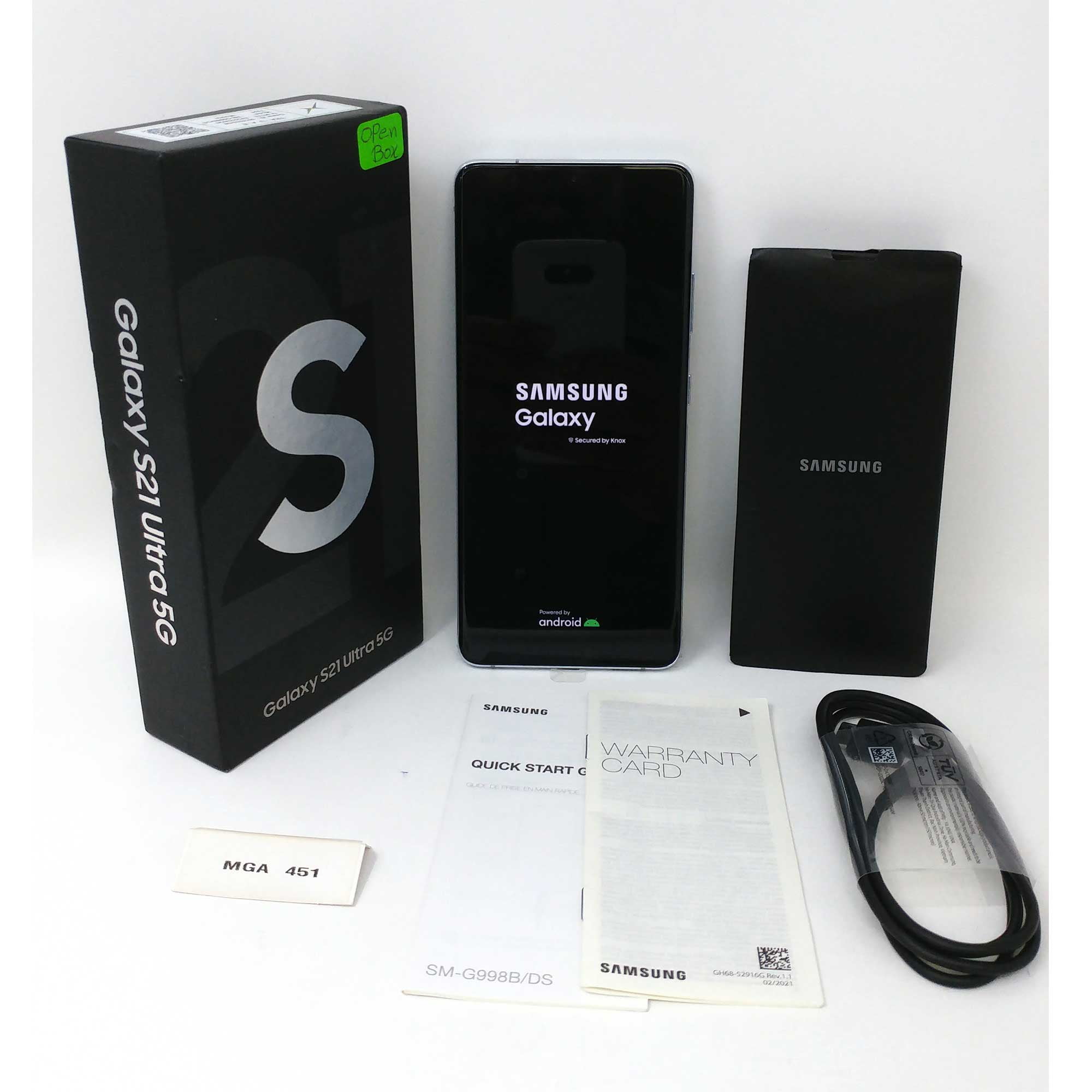 OB Samsung Galaxy S21 Ultra 5G 256GB SM-G998B/DS Factory Unlocked RAM Phone Silver - Walmart.com