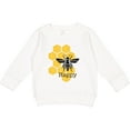 thumbnail image 2 of Inktastic Honeycomb Bee Happy Toddler Sweatshirt, 2 of 4