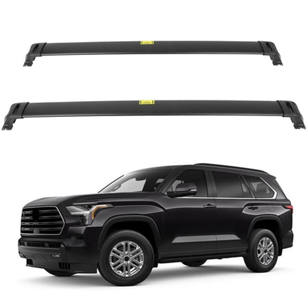 SCITOO Roof Rack Cross Bars Fit For Toyota Sequoia 2023 2024 165LBS,Heavy Duty Aluminum Roof Crossbars Rooftop Luggage Kayak Racks Carrier Black
