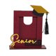 thumbnail image 2 of Marco de fotos de graduación 2026 con borla y birrete decorativos, de madera, para colocar sobre una mesa, ideal para guardar fotos y recuerdos de graduación., 2 of 5
