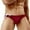 A-Burgundy, variant on Men's Triangle Swimming Briefs High Stretch Qiuck Drying Swim Trunks Solid Swimming Briefs With Side Drawstring B-Green