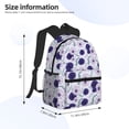 thumbnail image 4 of Vsdgher Daisies Flowers Print Unisex Large Capacity Bookbag Schoolbag Casual Daypack for High School/College/Teens/Travel/Work, 4 of 8