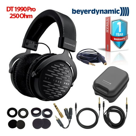 Beyerdynamic DT 1990 Pro 250 Ohm Headphones Bundle with Extended Warranty