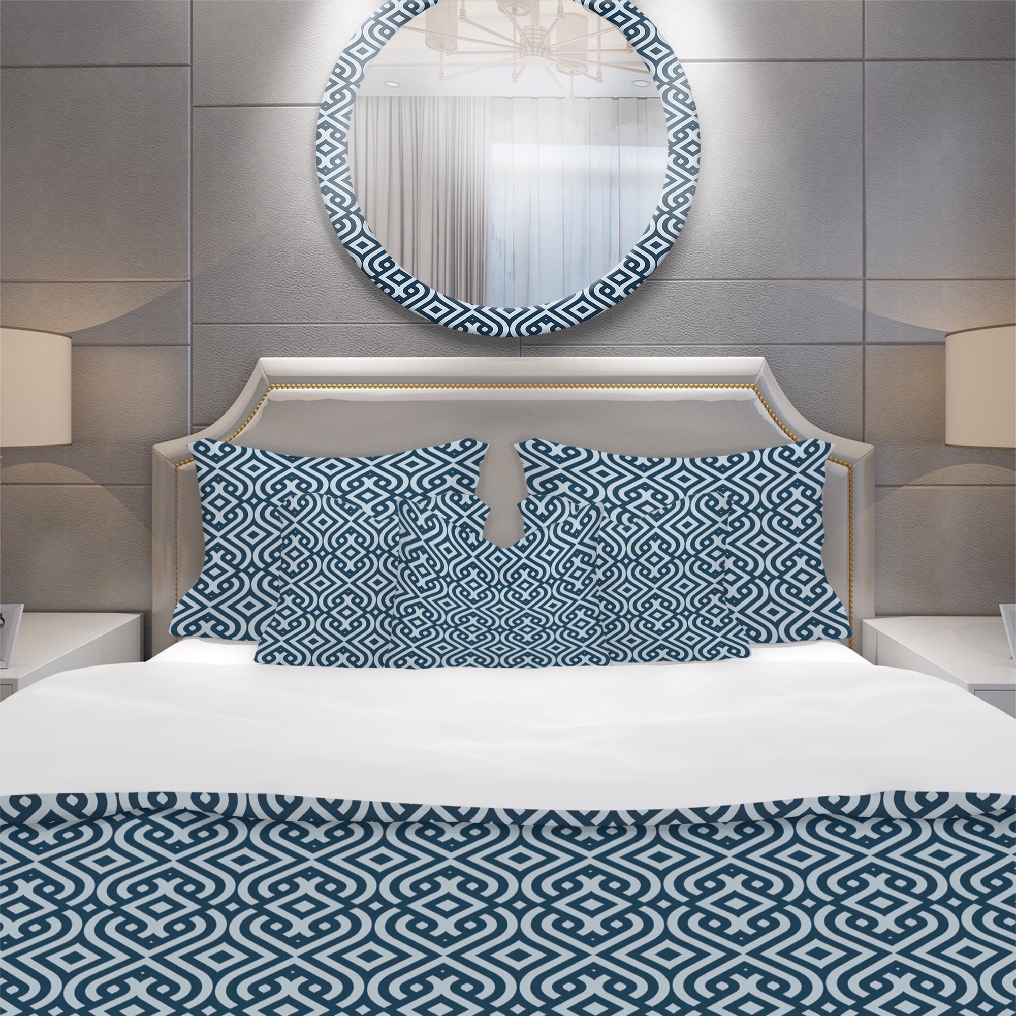 Designart 'Vintage Pattern' Scandinavian Duvet Cover Set