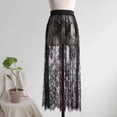 thumbnail image 4 of Samdudou Womens Skirts Maxi Skirt High Waisted Lace Long Skirt Sheer Overlay Elegant Evening Party Bottoms, 4 of 5