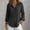 Black, variant on Womens Tops Long Sleeve V Neck Bamboo Nodes Cotton Blouses Business Casual Outfits Loose Fit Khaki,S